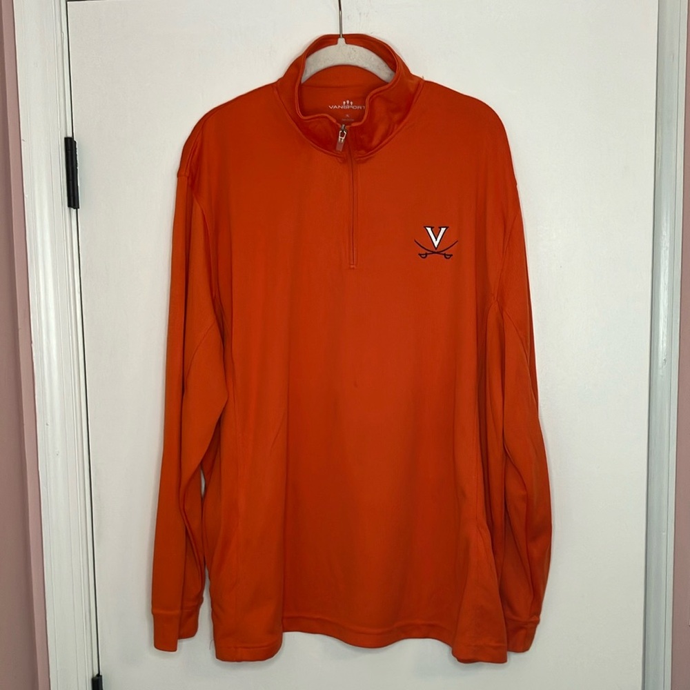 Orange Men's Quarter-Zip Shirt
